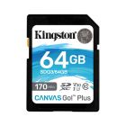 Kingston 64GB SDXC Canvas Go Plus 170R C10 UHS-I U3 V30