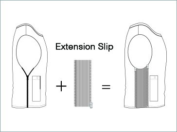 Extension Slip for FIX Under Warmer Heated Vest